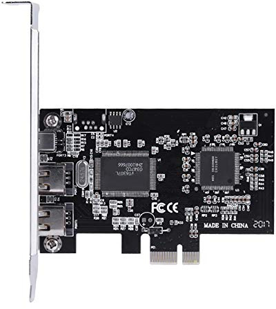 Keenso PCIe PCI Express Firewire 1394a IEEE 1394B Support Controller Card für Festplatten, CDRW -Einheiten