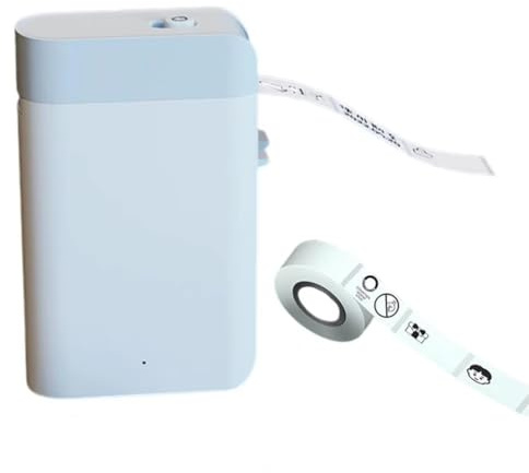 Jooehyer Label Printer Printer with Rechargeable Battery Label Printer Built-in Cutter for Sticker