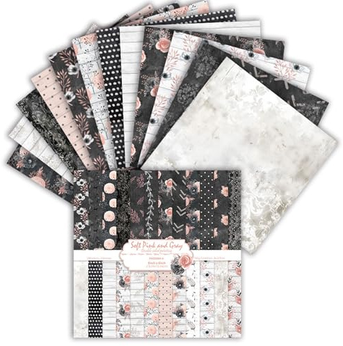 MerwDeeyt 24 Sheets Vintage Scrapbook Paper 6x6 Inch Double-Sided | Decoupage Paper Sheets, Vintage Scrapbook Supplies, for Journaling Supplies, Wrap Decoration