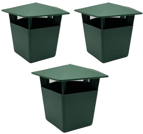 Genérico Slug Trap Garden - Da Giardino Portatile, Esca Da Birra Riutilizzabile | Trappola Durevole con Coperchio Sicuro Di Facile Installazione per Controllare Le Lumache In Terreno, Patio, Fattoria