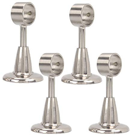 4ST Deckenhalterung Drapierung Gardinenstange Halterung Verstellbar Auflageträger für Gardinenstange 19mm 28mm