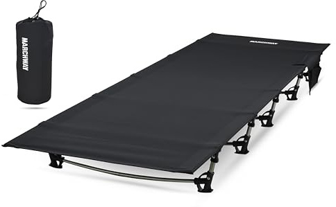 MARCHWAY Ultralight Folding Camping Cot Bed, Portable, Compact and Durable