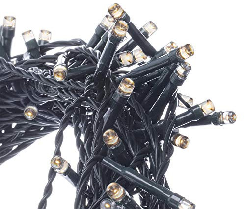 EMOS LED Lichterkette mit Timer-Funktion | LED Deko Classic Länge 50m, 500 LEDs, 230V mit Stecker, Lichterkette Innen und Lichterkette Außen wasserdicht IP44, Farbtemperatur: warmweiß