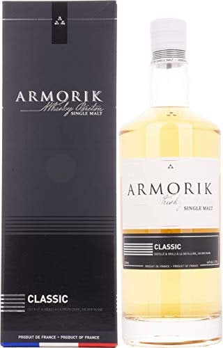 ARMORIK - Classic Bio - Whisky Single Malt - Origine : France/Bretagne - Notes de Fruits frais & Vanille - Vieilli en fût de bourbon - 46% Alcool - 70 cl