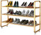 MIAOZHANG Ständer Schuhregal Metall Golden Schuhablage Schuhschränke Flur Schuhaufbewahrung Hochglanz Platzsparend Organizer Schrank,B 3 Floors