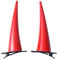 NUWIND Anime Power Haarspange Rote Horn Cosplay Requisiten PVC Kopfbedeckung für Halloween Party Perücke Cosplay Kostüm Haarschmuck Haarnadel Hörner Clip