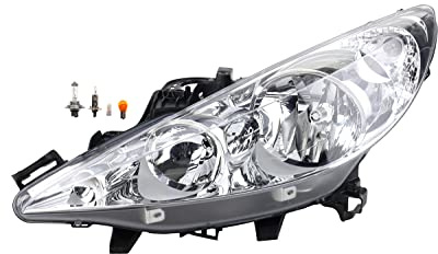 Johns, Scheinwerfer Halogen Front passend für Peugeot 207 02/2006- Links + Leuchtmittel