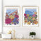 Blumen Wandkunst Drucke Columbia Road Blumenmarkt Und Kew Gardens Poster Bilder 2 Stück Leinwandmalerei Nordisches Bett Zimmer Wohnkultur 30Cmx40Cmx2Pcs Kein Rahmen