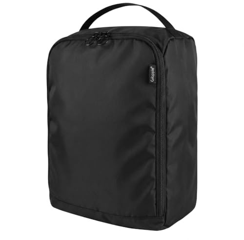 Gloppie Sac à Chaussures de Voyage Housses Chaussures Anti-poussière Sac de Rangement Imperméable pour Chaussures à Talons Hauts Sandale Pantoufles Baskets, Idéal pour Maison Déplacement Fitness, Noir