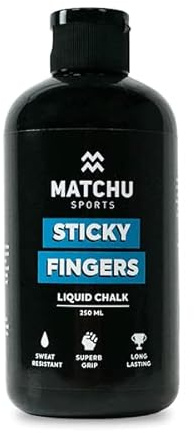 MATCHU - Liquid Chalk - Flüssiges Magnesium - Flüssige Kreide - Verbesserung des Griffs - Für Calisthenics, Klettern, Powerlifting, Turnen und Pfostentanzen - 250ml