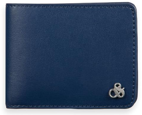 Scotch & Soda Leather Card Case Navy Blue