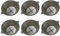 6 Pcs Paint Strainer Mesh, 100-Mesh Reusable Paint Strainers Funnel Net, Metal Mesh Filter Tool for Paint Spray, Latex Paint (Grey/100mm)