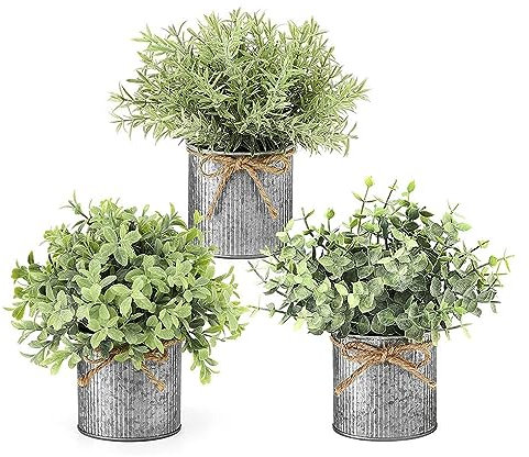 Generisch pflanzenständer3 Packungen/Los simulierte Topfpflanzen zur Dekoration von Bauernhäusern, robuste und langlebige Materialien, grüne Dekorationen für Restaurants