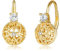 POPLYKE Gold Ball Ohrringe Damen Klee Ohrringe 925 Sterling Silber Leverback Ohrringe Shamrock Ohrringe Geschenke