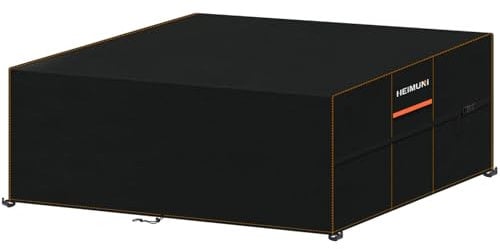 HEIMUNI Outdoor Furniture Covers Waterproof, 250x180x90cm Garden Table Cover Heavy Duty 420D Oxford Rattan Furniture Covers Windproof, Patio Covers for Outdoor Furniture, Table and Chair, Rattan Sofa