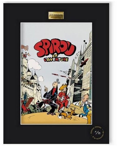 Poster Kollektion Akimoff Spirou & Fantasio, Spirou und Abenteuer (30 x 40 cm)