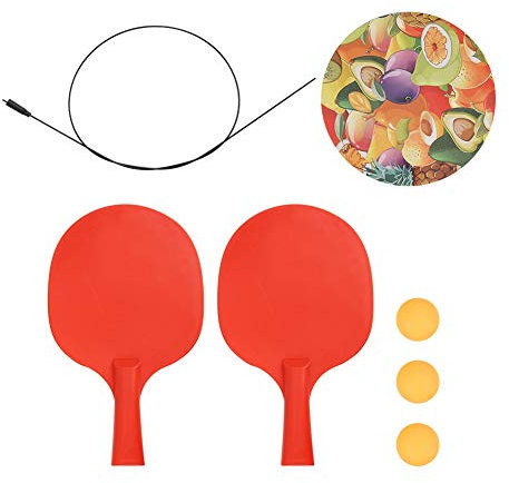 Tischtennis Trainerspiele, Innenhäuser Kinder -Pong -Trainingsgerät mit Wellen -Sauger Kid Spielzeug Single Practice Partner Geräte Anpassbare Hangetisch Tennis Selbsttraining