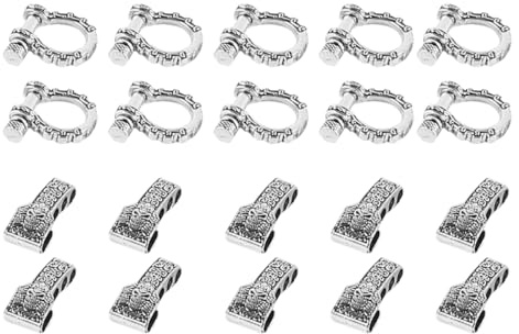 WANGCL Hebillas de paracord con cierre de lazo, pasador de tornillo, grillete de ancla, grilletes ajustables, hebillas para pulseras de paracord y cinturones (10 unidades)