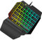 iplusmile 1 Pz. Tastiera Rgb Tastiera Da Gioco Tastiera Mista Retroilluminata Tastiera Di Controllo Con Una Sola Mano Tastiera Per Computer Portatile Black