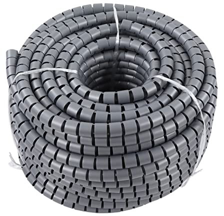 Generic Cable Manga, Spiral Cable Wrapper and Durable Cutting -cut Scoring for Electricity Line for Electricity Line (Dia 22mm 50m)