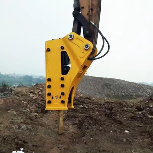 Accesorio versátil de martillo hidráulico para excavadoras mini y de tamaño completo, ideal para aplicaciones de demolición y vibración