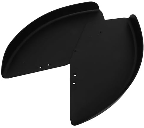 GARVALON Rollstuhl Kleiderschutz Abs Seitenteile Windschutz Schutzblech für Rollstuhl Umfassender Schutz und Seitlicher Windabwehr Schwarz