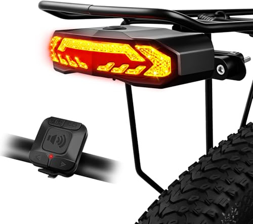 NineLeaf Fahrradalarm mit Fernbedienung Drahtlos, USB wiederaufladbarer Anti-Diebstahl Motorradalarm, 110db lautes wasserdichtes Fahrradsicherheitsalarmsystem,Quadratische Satz + extra Ständer