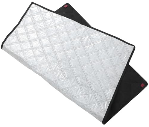 HOLIDYOYO Copertura Protezione Isolamento Termico per Congelatore in Foglio di Alluminio Argento, Facile da Installare per Frigorifero e Congelatore da Balcone o Esterno