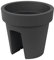 Balkonkiste Blumenkasten Geländerkasten Balkonkasten Geländertopf L 250 mm anthrazit Lofly