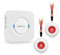 CallToU Wireless Personal Alarms for Elderly Call Button Panic Alarm 500ft Nurse Call Bell Patient SOS System for Home/Personal Caregiver Pager with 1 UK Plug-In Receiver 2 Waterproof Buttons