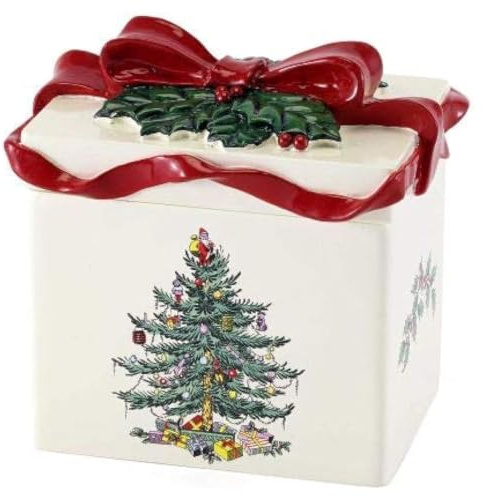 Avanti Linens Spode Tree Red Jar Glas, Harz, rot