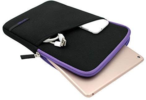Apple iPad Air 2 Funda Sleeve iPad Air 10 Pulgadas Bolso para Tableta Samsung Galaxy Tab 4 10.1 Caso,Negro Morado