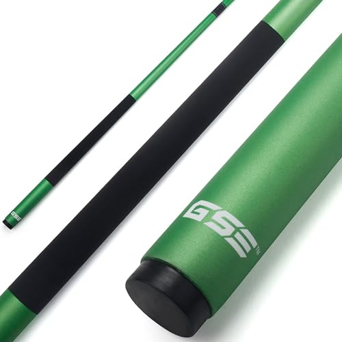 GSE Games & Sports Expert 58 2-Piece Fiberglass Graphite Composite Billiard Pool Cue Stick(4 Colors, 18-21oz)
