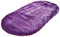 HotYou Faux Lammfell Schaffell Teppich Ellipse Kunstfell Dekofell Lammfellimitat Teppich Longhair Fell Nachahmung Wolle Bettvorleger Sofa Matte,Lila,70 * 150CM