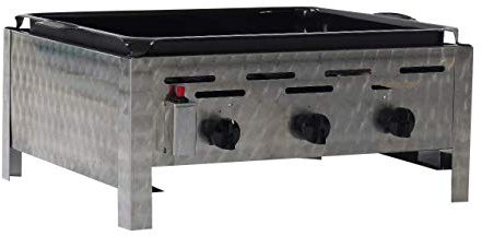 Gasgrill Gastrobräter Made IN Germany - 3-flammig mit emaillierter Pfanne