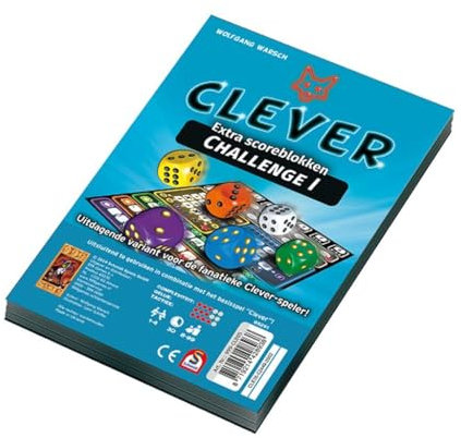 999 Games - Clever Scoreblock Würfelspiel - ab 8 Jahren - Eines der besten Spiele des Jahres 2018 - Wolfgang Warsch - für 1 bis 4 Spieler - 999-CLE02