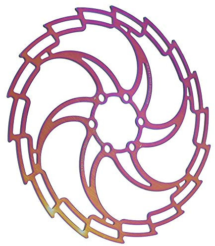 VGEBY Fahrrad Bremsscheibe,180mm Sechs Schrauben Scheibenbremsen Rotor Hohl Bunt Ultraleicht scheibenbremse Fahrradzubehör (180 mm)
