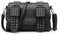 LUI SUI Gothic Punk Skull Rivet Nieten Crossbody Bag PU Leder Messenger Umhängetasche Handtasche Brieftasche Geldbörse für Mädchen Frauen