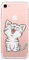 HopMore kompatibel mit iPhone SE 2020 / iPhone 7 / iPhone 8 Hülle Transparent Silikon Muster Schutzhülle Durchsichtig Handyhüllen Dünn Silikonhülle für iPhone SE 2020 Case Cover - Katze