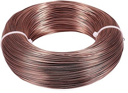 Cheriswelry. Alambre de aluminio de calibre 20, alambre de metal doblable, para hacer joyas, muñecas, esqueleto, manualidades, camello