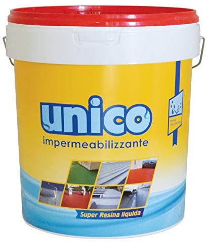 ICOBIT Unico, Super resina liquida impermeabilizzante, Rosso, 10 kg
