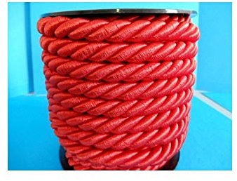 PIZZITALIANI Cordones Pasamaneria - Cordon Trenzado 10 mm X 10m Color Rojo, Cuerda Trenzada, Cuerdas para Cortinas, Costura Creativa, Bricolaje, Artisanat
