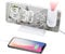 EVILTO Projection Alarm Clock With Dual Alarm7.3'' Large Mirror Radio Digital Clock 180°Projector on Ceiling 4 Dimmer Adjustable Volume Electronic Clock for Bedroom -White