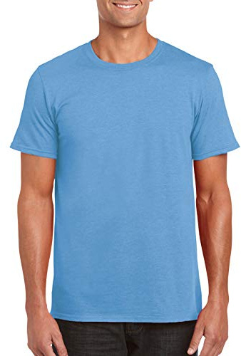 Gildan Mens Short Sleeve Soft-Style T-Shirt - blue - S