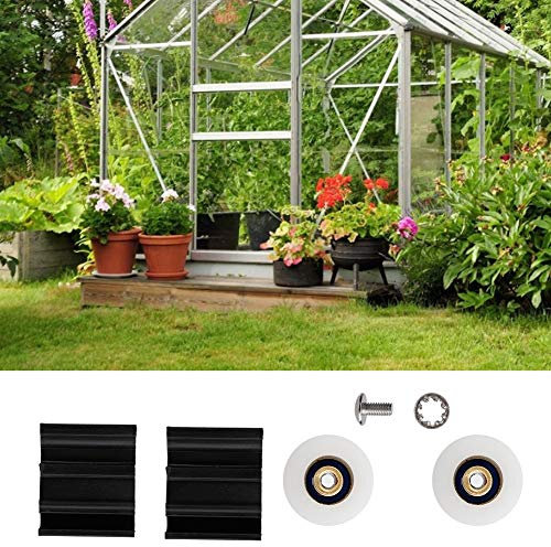 Nivvity Halls Greenhouse Door Wheel Replacement Kits Door Runners/Wheels/Pulleys/Guides 23mm Diameter Home Bathroom DIY Replacement Parts