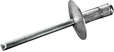 GOEBEL® - 250 x Mehrbereichsblindnieten Aluminium/Edelstahl A2 (V2A) (Ø x L) 4,8 x 15,1 mm - Niete - Großkopf Blindniete Mehrbereich Blindniete Mehrbereichsniete - Mehrbereich Niete - MULTI