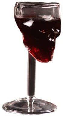 ausuky Verre à vin en forme de tête de mort Bones Armor Warrior