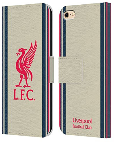 Head Case Designs Officially Licensed Liverpool Football Club Away 2021/22 Leather Book Wallet Case Cover Compatible With Apple iPhone 6 / iPhone 6s