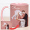 Wanapix | Taza Personalizada con Foto y Texto | Capacidad de 325ml | Taza de Cerámica con Diseño Único | Regalo para Amigos y Familiares | Apta para Microondas | Interior y Asa Color Rosa