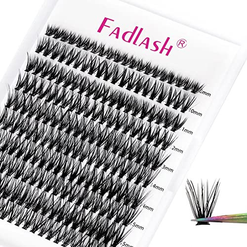 Wimpern Einzeln Cluster für Wimpernverlängerung 40D 0.07 C Curl Mix 8-16mm Individuelle Cluster Künstliche Wimpern Wimpernbüschel für Anfänger